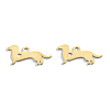 Ion Plating(IP) 201 Stainless Steel Silhouette Charms STAS-N098-122LG-3