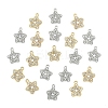 20Pcs 2 Colors Alloy Rhinestone Pendants FIND-YW0010-37-2