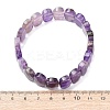 Natural Amethyst Faceted Beaded Stretch Bracelets for Women BJEW-K251-07F-5