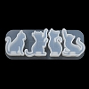 Cat Shape Pendant DIY Silhouette Silicone Mold LS-DIY-K067-02C-5