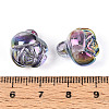 Electroplate Transparent Acrylic Beads PACR-CJC0008-08D-3