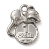 304 Stainless Steel Pendants STAS-M070-08P-1