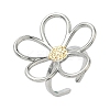 304 Stainless Steel Cuff Open Rings for Women RJEW-P180-04A-1