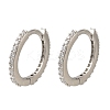 Rack Plating Brass Micro Pave Cubic Zirconia Hoop Earrings EJEW-H143-15P-01-4