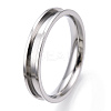 201 Stainless Steel Grooved Finger Ring Settings RJEW-TAC0017-4mm-02A-2