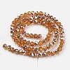 Electroplate Transparent Glass Beads Strands EGLA-A034-T8mm-N16-2