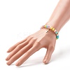 Handmade Polymer Clay Beads Stretch Bracelets BJEW-JB06488-4
