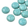 Craft Findings Dyed Synthetic Turquoise Gemstone Flat Back Dome Cabochons TURQ-S266-14mm-01-3