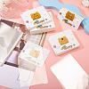 100Pcs Rectangle Clear Polypropylene Cellophane Bags CDIS-TA0001-38B-6