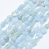 Natural Aquamarine Beads Strands X-G-K203-46-1
