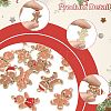 10Pcs 10 Styles Christmas Theme Alloy Enamel Pendants ENAM-FS0003-79-2