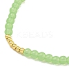 Rack Plating Brass with Crystal Round Beaded Bracelets for Women BJEW-B106-20G-3