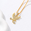 Eagle Alloy Crystal Rhinestone Pendant Necklaces for Men FS-WG26FCA-01-1