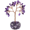 1Pc Natural Amethyst Chips Tree of Life Decorations DJEW-DJ0001-08B-1