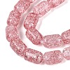 Transparent Crackle Glass Beads Strands GLAA-NH0001-04-A06-4