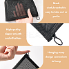 3Pcs 3 Styles Nylon Gauze Cosmetic Pouches with Zipper ABAG-CP0001-11-6
