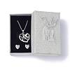 Paper Jewelry Organizer Box X-CON-Z005-05A-4