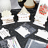100Pcs Paper Bracelet Display Cards CDIS-WH0027-11B-01-5
