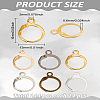 144Pcs 6 Colors Brass Leverback Earring Findings FIND-LP0002-87-2