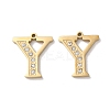 Real 14K Gold Plated 304 Stainless Steel Pendants STAS-L022-157G-Y-1
