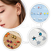 304 Stainless Steel Stud Earrings Findings STAS-UN0006-18P-6