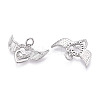 Brass Micro Pave Cubic Zirconia Pendants ZIRC-T016-03P-2