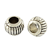 Tibetan Style Alloy Rondelle Beads TIBEB-7589-AS-RS-1