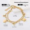 304 Stainless Steel Charm 2-Strand Bracelets for Women NS7059-1-1