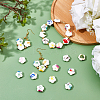 90Pcs 15 Colors Handmade Porcelain Ceramic Beads Strands PORC-PH0001-25-2