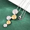 304 Stainless Steel Crystal Rhinestone Grape Pendant Necklaces for Women NJEW-K290-01GP-2