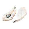 Natural Freshwater Shell & Black Lip Shell & Paua Shell & Natural White Shell Big Pendants BSHE-G034-01-2