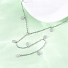 304 Stainless Steel Teardrop Tassel Y Necklaces NJEW-R026-24P-3