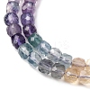Gradient Color Natural Colorful Fluorite Beads Strands G-NH0001-H01-01-5