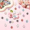 20Pcs Alloy Enamel 5-Petal Flower Connector Charms FIND-YW0009-33A-4