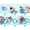 10 Styles Transparent Spray Painting Crackle & Glass Pearl Glass Beads GLAA-YW0003-54-4