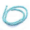 Natural Magnesite Beads Strands TURQ-G148-07-6mm-2
