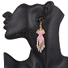 Angel Handmade Glass Seed Beads Dangle Earrings EJEW-MZ00538-4