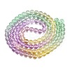 Baking Paint Transparent Glass Beads X-DGLA-M001-8mm-02-2