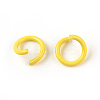 Spray Painted Iron Open Jump Rings IFIN-F149-F18-3