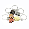Synthetic & Natural Gemstone Keychain KEYC-S253-03-4