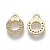 Brass Micro Pave Cubic Zirconia Charms X-KK-S354-063-NF-2