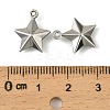 304 Stainless Steel Charms. Star Charm X-STAS-A190-05P-3