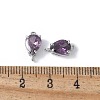 Brass Pave Cubic Zirconia Connector Charms KK-F892-53P-01-3