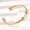 304 Stainless Steel Cuff Bangles BJEW-P394-01G-2