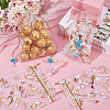 80Pcs 2 Styles Heart Printed Organza Bags OP-BBC0001-04D-4
