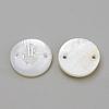 Freshwater Shell Links connectors SHEL-Q009-004P-2