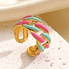 304 Stainless Steel Cuff Open Rings for Women RJEW-I113-02G-01-1