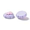 Spray Painted Resin Cabochons RESI-G031-20-3