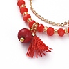 Multi-Strand Bracelets BJEW-JB04936-01-2