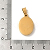 Ion Plating(IP) 304 Stainless Steel Pendants STAS-C103-03G-01-3